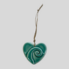 Single Koru Ceramic Heart
