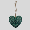 Kōwhaiwhai Ceramic Heart