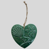 Fantail Ceramic Heart