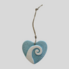 Single Koru Ceramic Heart