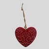 Kōwhaiwhai Ceramic Heart