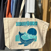 Kaikōura Canvas Whale Tote Bag