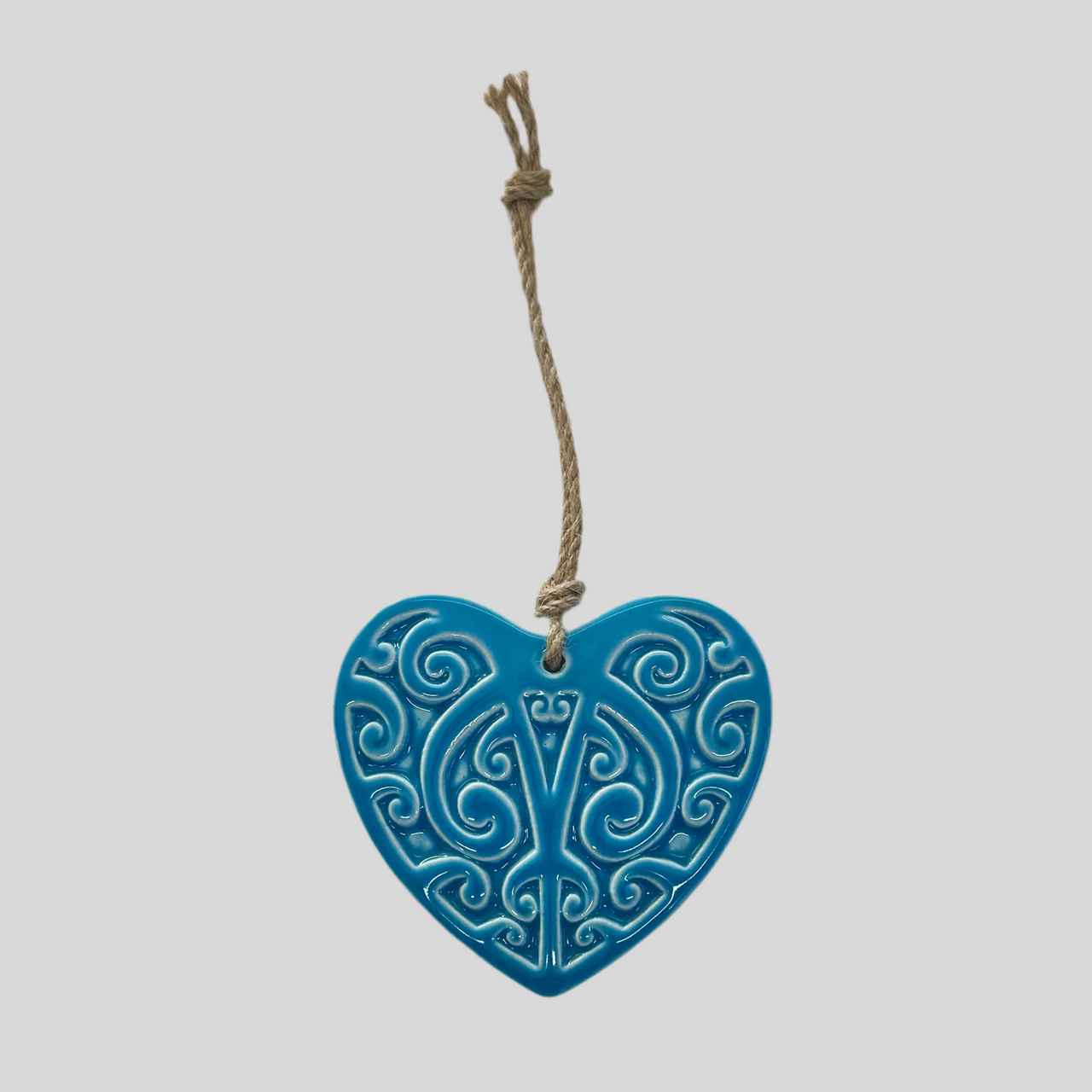 Kowhaiwhai Ceramic Heart