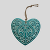 Kōwhaiwhai Ceramic Heart