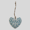 Kōwhaiwhai Ceramic Heart