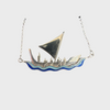 Sterling Silver Enameled Waka Pendant
