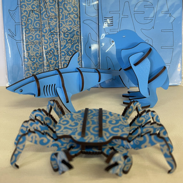 Sea Creatures 3D pop out puzzles
