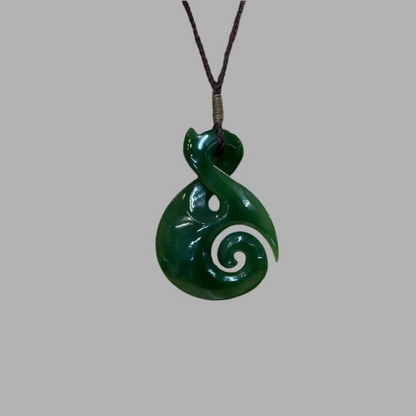 Te Wahi Large Pikorua (Twist) with Koru 55mm