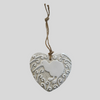 Kiwi Koru Ceramic Heart