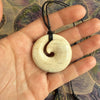Koru Whale Bone Necklace 43mm