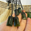 small greenstone necklace pendant 
