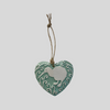 Kiwi Koru Ceramic Heart