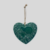 Kiwi Koru Ceramic Heart