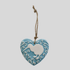 Kiwi Koru Ceramic Heart