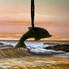 Greenstone Dolphin with braid cord