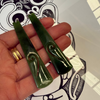 X-long Toki Earrings with Koru inlay