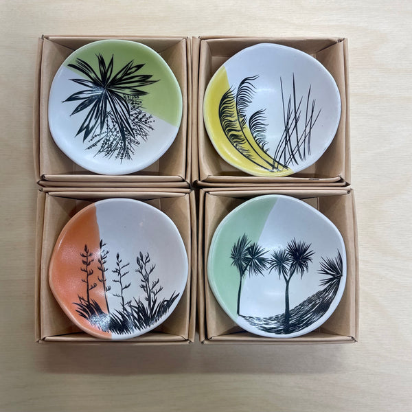 Ceramic Flora Dip Bowls 7cm - Assorted