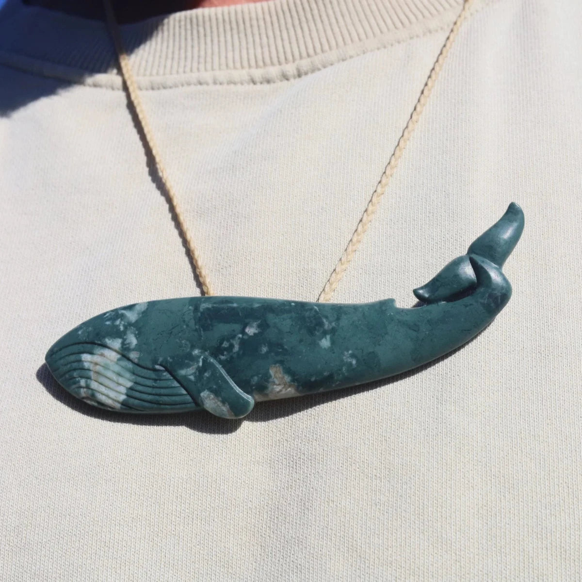 Kahuranginui Blue Whale Argillite Carving