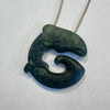 Pounamu Maui Dolphin (pōpoto) Necklace