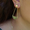 Niho Breastplate Gold Earrings
