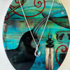 S/S & Paua or MoP 20mm Necklace Hook