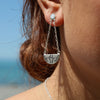 Kauae Breastplate Silver Earrings