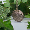 Domed Two Way Garden Circle Pendant with Two Cent Coin