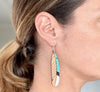 JHD Kingfisher Feather Hook Earrings