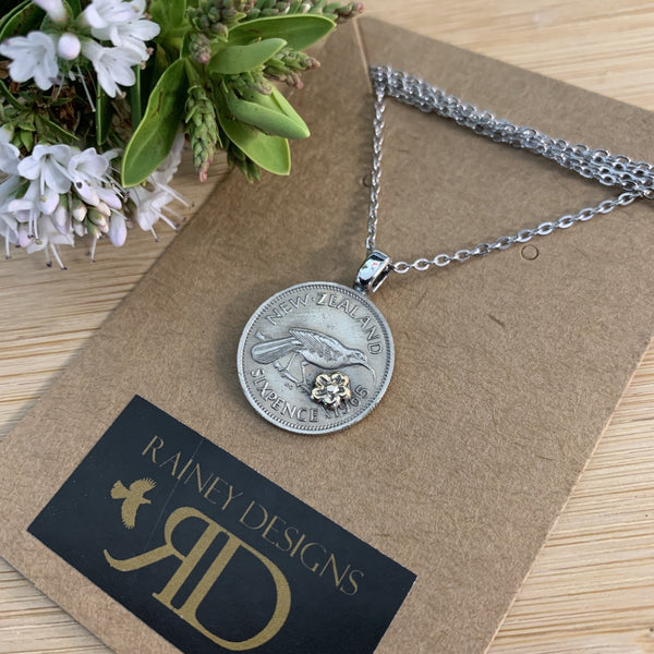 Petite Sixpence Coin Necklace