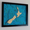 New Zealand Map Wall Art - Medium