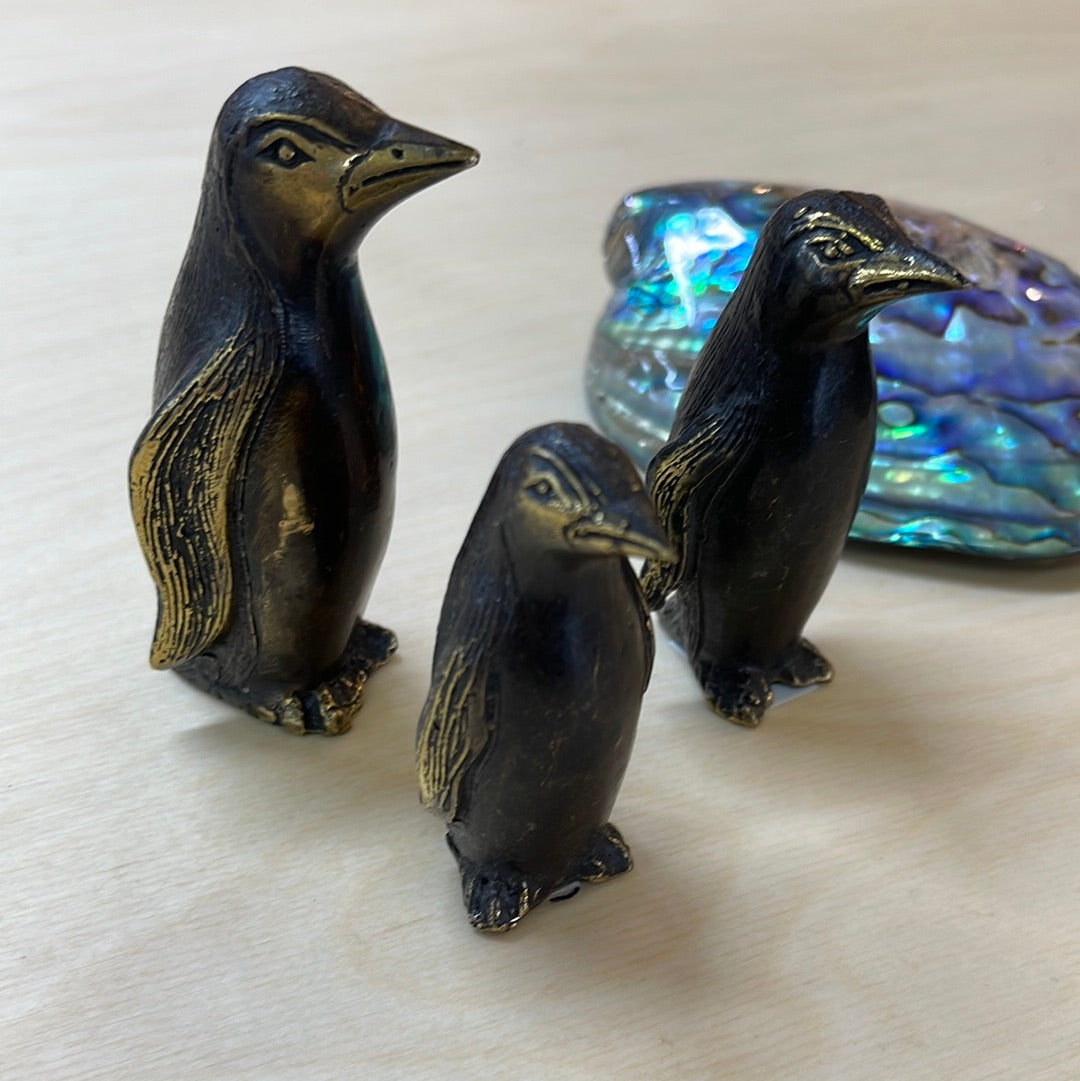 Bronze Penguin Ornaments